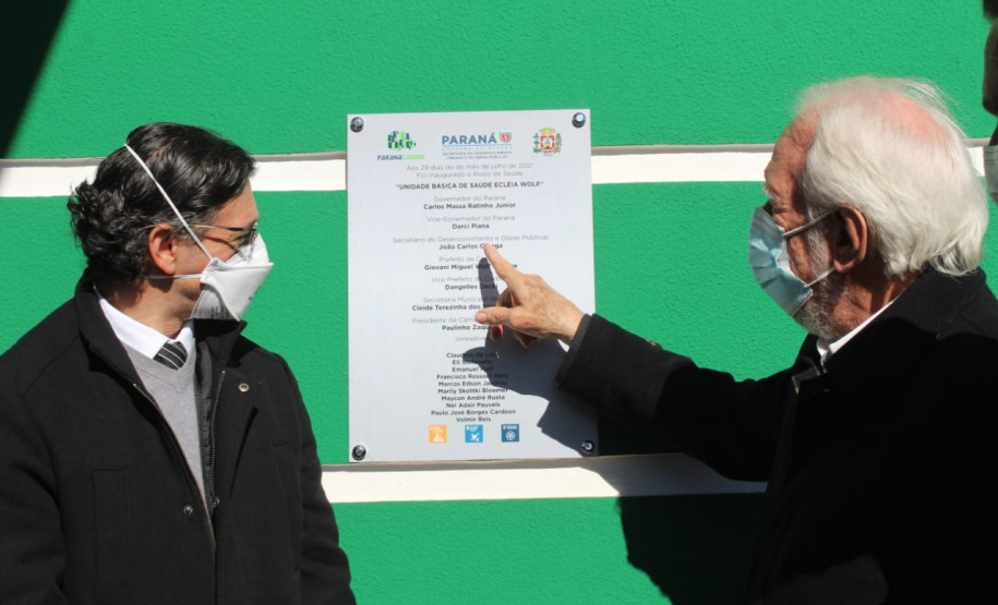 O vice-governador Darci Piana inaugurou nesta quinta-feira (29), em Corbélia, no Oeste do Paraná, uma Unidade Básica de Saúde (UBS) no bairro Santa Catarina e de uma quadra de esportes no Jardim Juliana.Foto: Gisele Barão