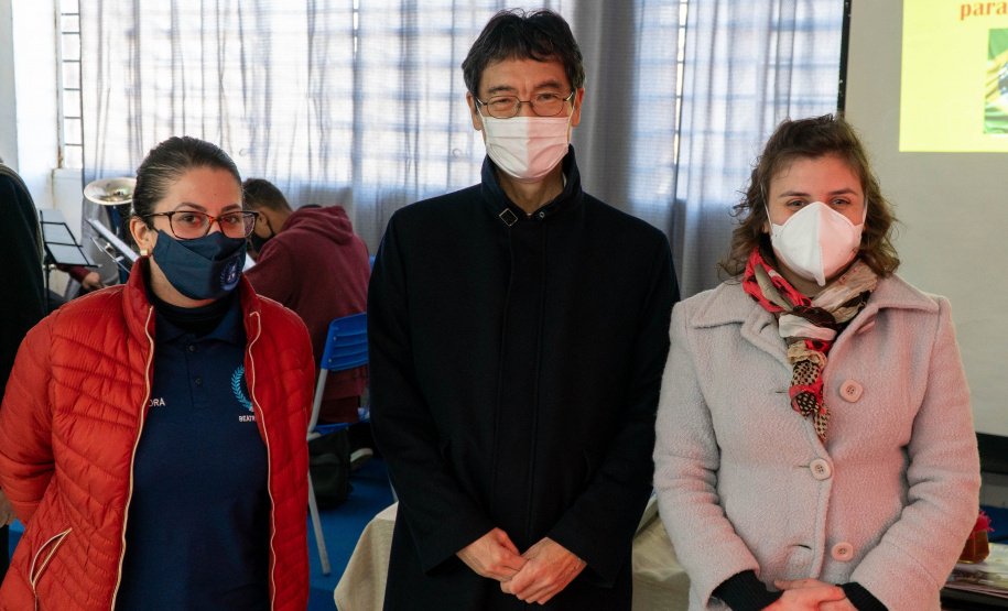 Cônsul do Japão visita escola cívico-militar que celebrou imigração japonesa    Foto Anderson Pedroso/SEED