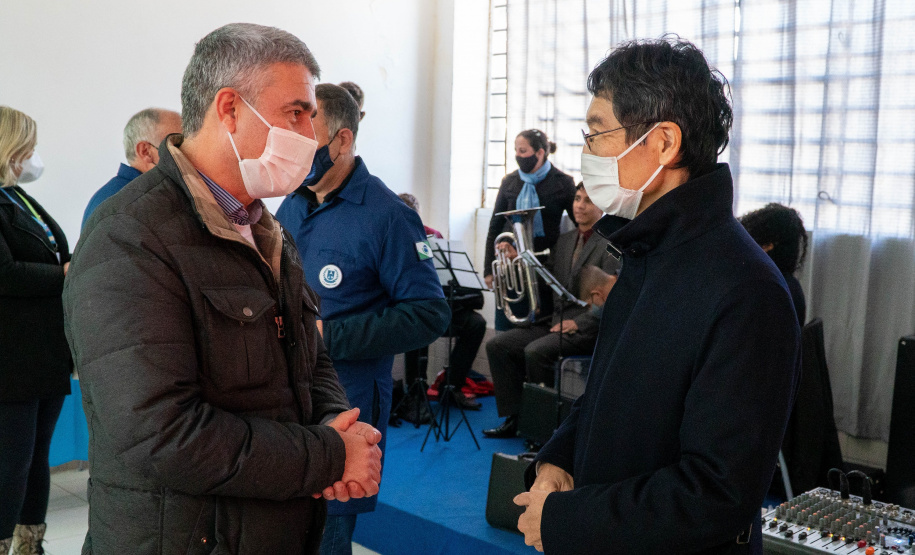 Cônsul do Japão visita escola cívico-militar que celebrou imigração japonesa    Foto Anderson Pedroso/SEED