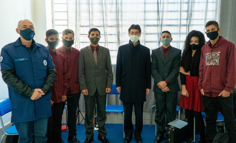 Cônsul do Japão visita escola cívico-militar que celebrou imigração japonesa    Foto Anderson Pedroso/SEED