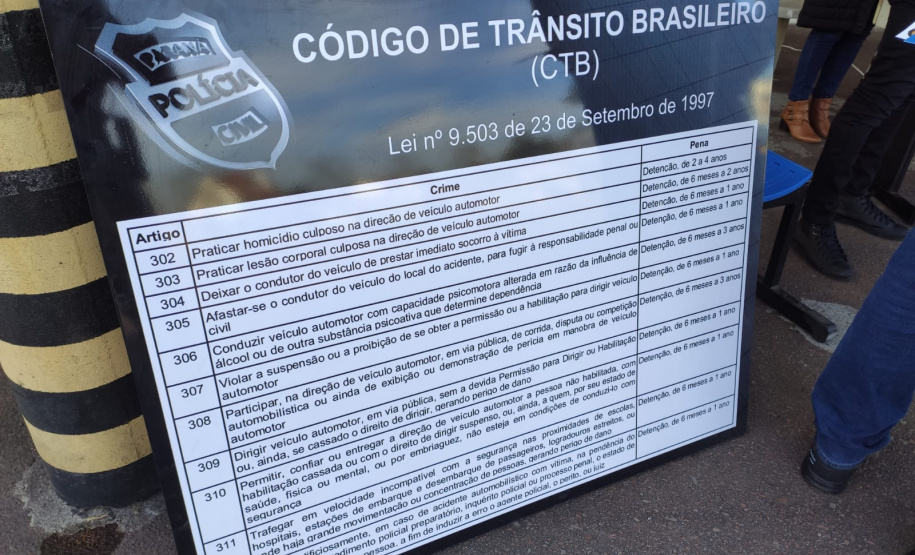 O Batalhão de Polícia de Trânsito (BPTran), juntamente com outros órgãos ligados ao trânsito urbano, promoveu uma manhã de instrução gratuita para motoboys e motofretistas no sábado (31/07). O projeto Trampo Seguro foi desenvolvido para que os usuários de motos conheçam melhor o veículo, as habilidades de condução para evitar acidentes e a legislação de trânsito. Foto: BPTRAN