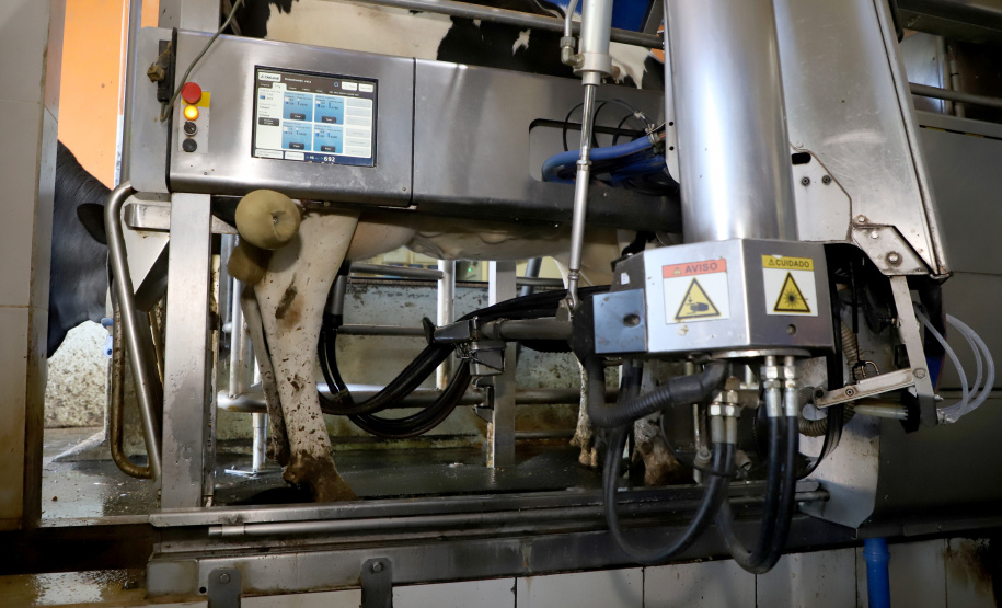 Produção de leite na propriedade dos Rabbers em Castro, nos Campos Gerais. Foto: Ari Dias.AEN