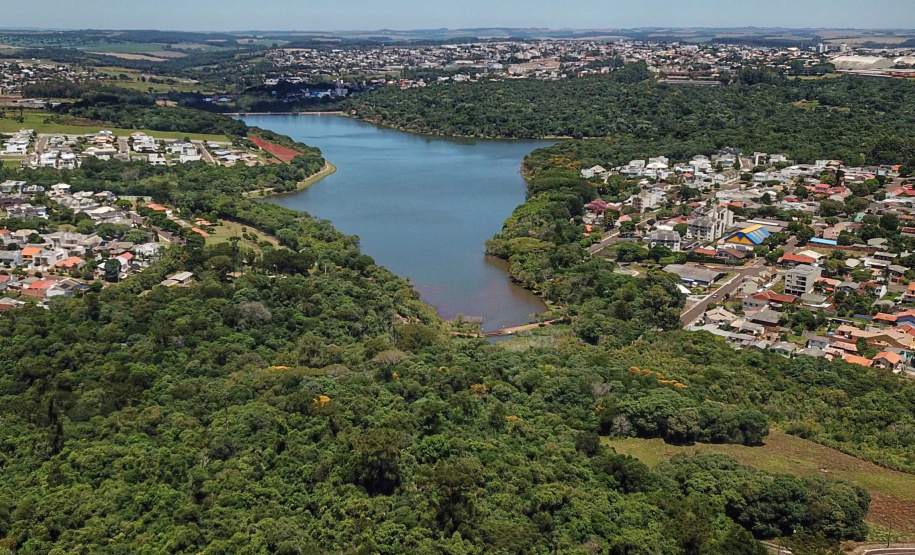 Lago Municipal volta a contribuir com o abastecimento de Cascavel. Foto: José Fernando Ogura/AEN