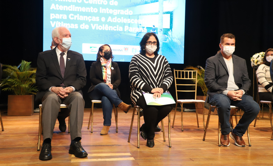 Vice-governador Darci Piana, recebe a ministra Damaris Alves, do Ministério da Mulher, da Família e dos Direitos Humanos  -  Paranaguá, 02/08/2021  -  Foto: Ari Dias/AEN