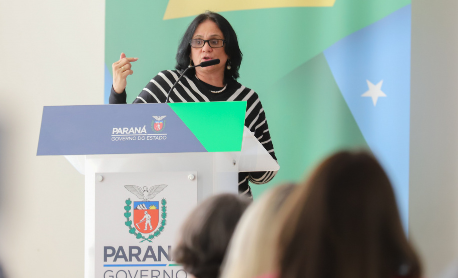 Visita ministra O vice governador Darci Piana recebe nesta segunda-feira (02) a ministra da Mulher, da Família e dos Direitos Humanos, Damares Alves no Palacio Iguacu. Curitiba, 02/08/2021 - Foto: Geraldo Bubniak/AEN