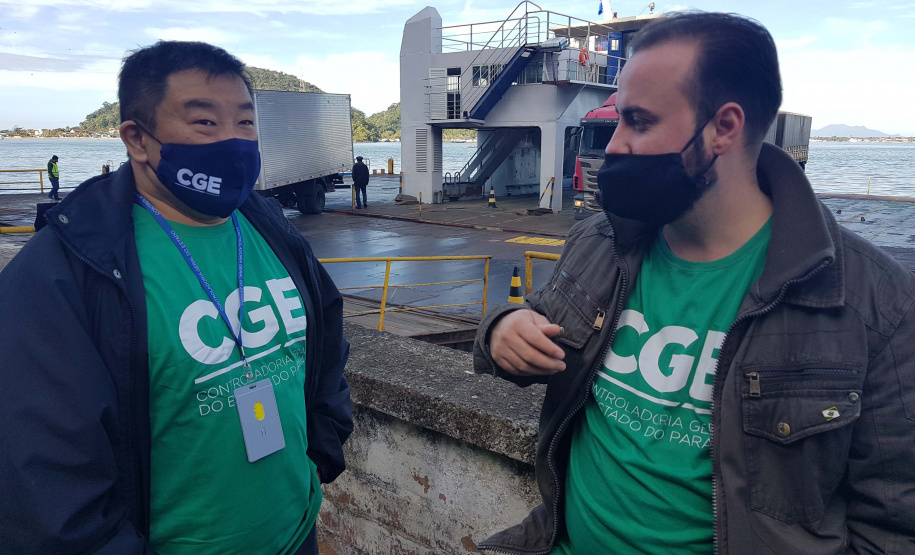 CGE inspeciona travessia da Baía de Guaratuba. Foto: CGE