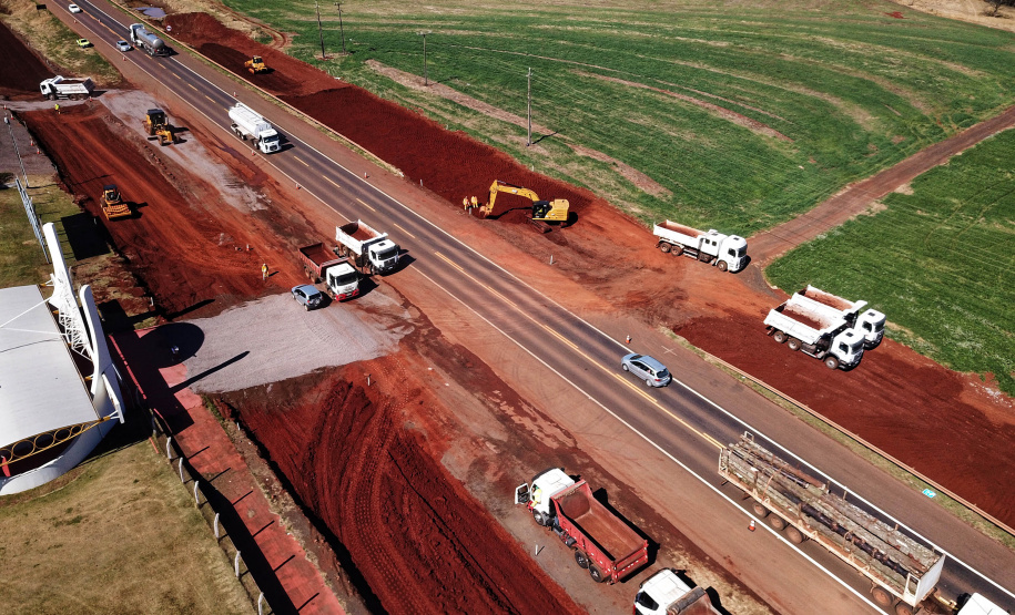Duplicação da BR-277 em Cascavel  -  Cascavel, 02/08/2021  -  Foto: José Fernando Ogura/AEN
