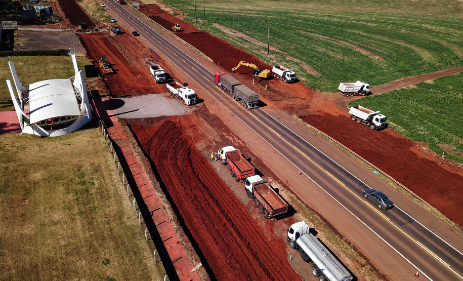 Duplicação da BR-277 em Cascavel  -  Cascavel, 02/08/2021  -  Foto: José Fernando Ogura/AEN