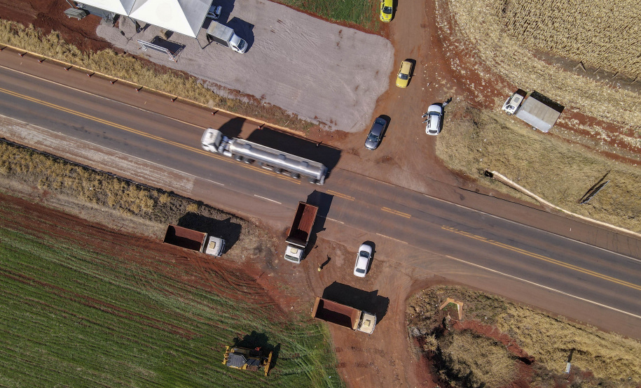02/08/2021 Governador Carlos Massa Ratinho Junior lança pedra fundamental duplicação do Contorno Oeste de Cascavel.
Foto Gilson Abreu/AEN