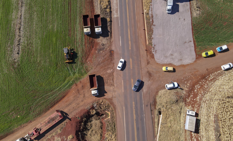 02/08/2021 Governador Carlos Massa Ratinho Junior lança pedra fundamental duplicação do Contorno Oeste de Cascavel.
Foto Gilson Abreu/AEN