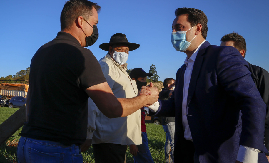 02/08/2021 Governador Carlos Massa Ratinho Junior lança pedra fundamental duplicação do Contorno Oeste de Cascavel.
Foto Gilson Abreu/AEN