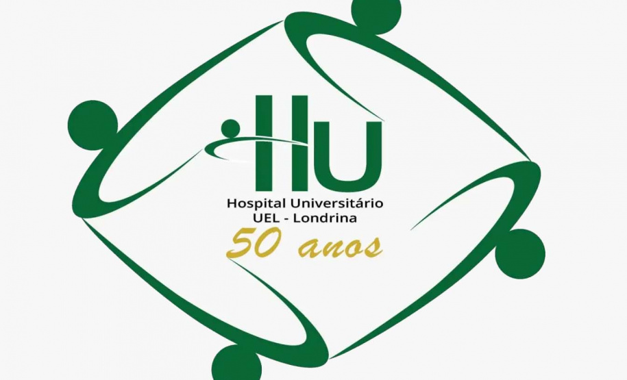Ao completar 50 anos, HU/UEL ganha novo logotipo e selo comemorativo. Imagem: UEL