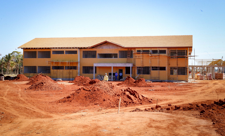 Governador Carlos Massa Ratinho Junior vistoria as obras do Colégio Agricola do Noroeste, em Diamante do Norte  - Diamante do Norte, 03/08/2021  -  Foto: Gilson Abreu/AEN