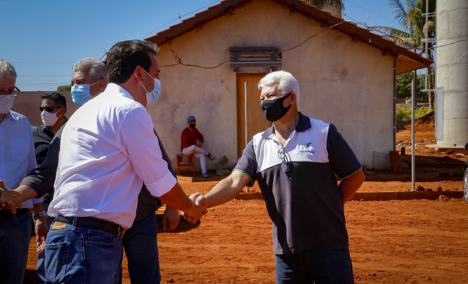 Governador Carlos Massa Ratinho Junior vistoria as obras do Colégio Agricola do Noroeste, em Diamante do Norte  - Diamante do Norte, 03/08/2021  -  Foto: Gilson Abreu/AEN