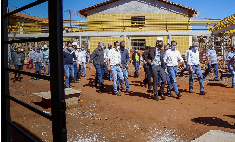 Governador Carlos Massa Ratinho Junior vistoria as obras do Colégio Agricola do Noroeste, em Diamante do Norte  - Diamante do Norte, 03/08/2021  -  Foto: Gilson Abreu/AEN