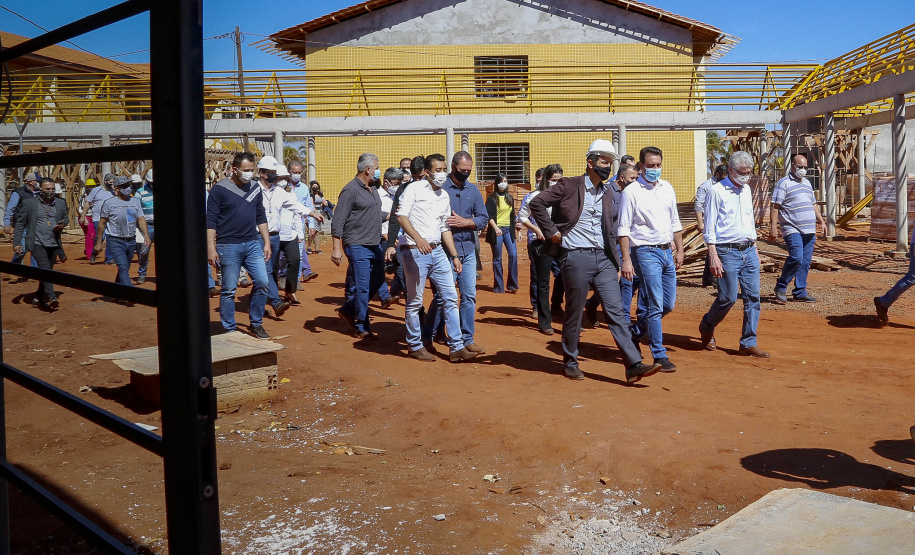 Governador Carlos Massa Ratinho Junior vistoria as obras do Colégio Agricola do Noroeste, em Diamante do Norte  - Diamante do Norte, 03/08/2021  -  Foto: Gilson Abreu/AEN