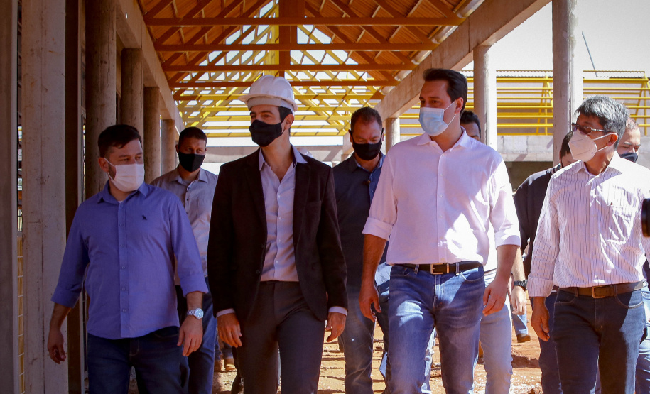 Governador Carlos Massa Ratinho Junior vistoria as obras do Colégio Agricola do Noroeste, em Diamante do Norte  - Diamante do Norte, 03/08/2021  -  Foto: Gilson Abreu/AEN