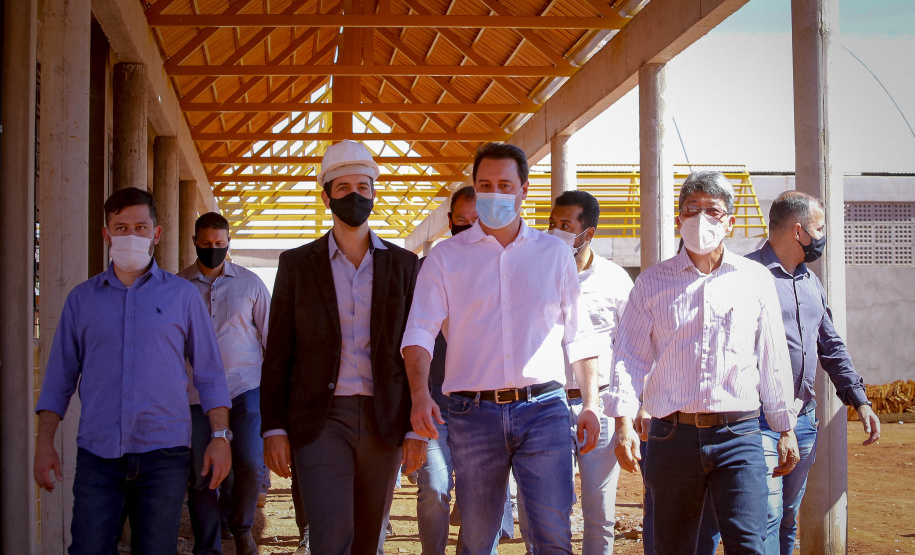 Governador Carlos Massa Ratinho Junior vistoria as obras do Colégio Agricola do Noroeste, em Diamante do Norte  - Diamante do Norte, 03/08/2021  -  Foto: Gilson Abreu/AEN