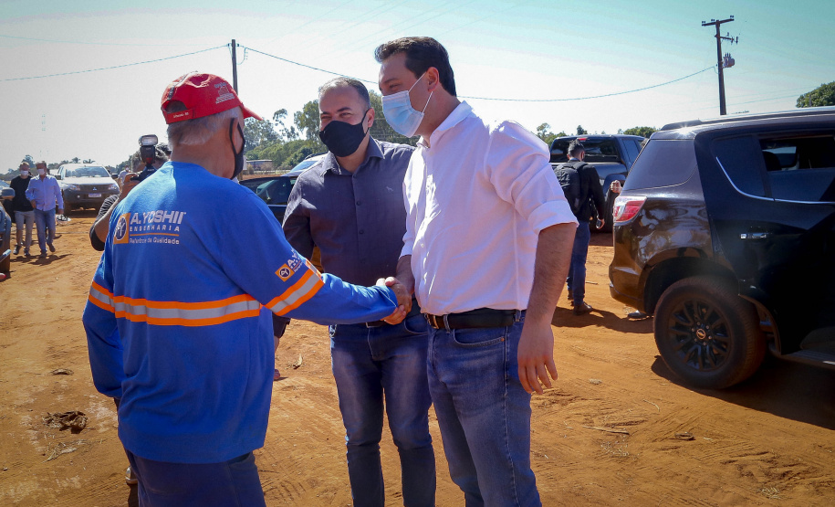 Governador Carlos Massa Ratinho Junior vistoria as obras do Colégio Agricola do Noroeste, em Diamante do Norte  - Diamante do Norte, 03/08/2021  -  Foto: Gilson Abreu/AEN