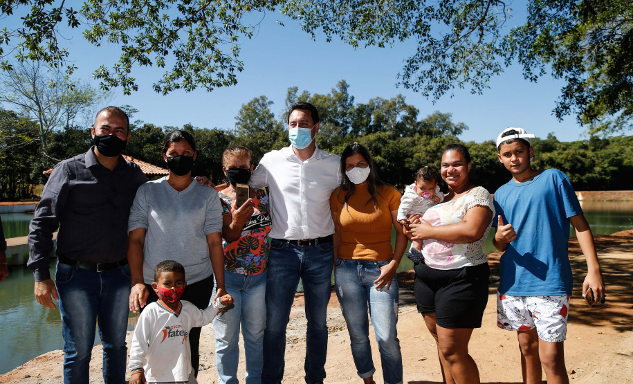 Governador Carlos Massa Ratinho Junior visita o Parque Urbano Xibiu, em Diamante do Norte. Foto: Jonathan Campos/AEN