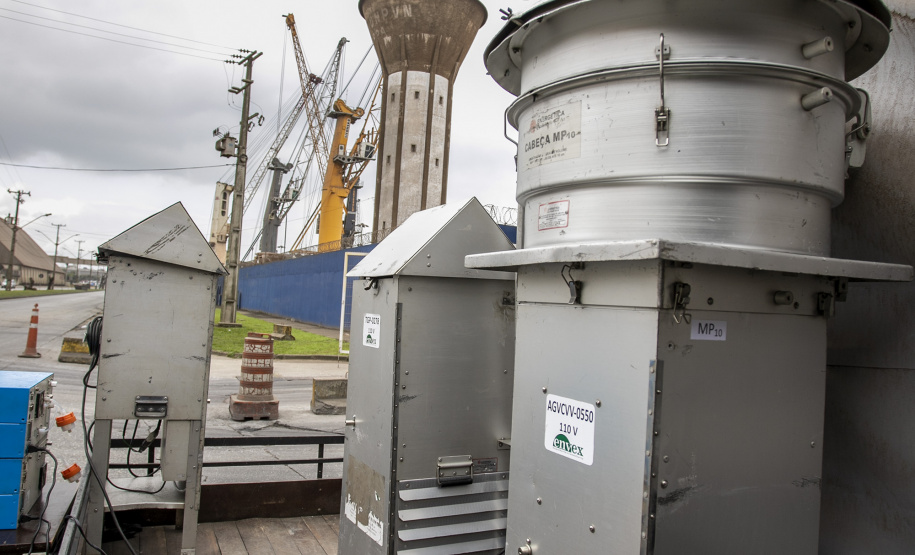 Monitoramento do ar no Porto de Paranaguá - Paranaguá, 03/08/2021 - Foto: Claudio Neves/Portos do Paraná