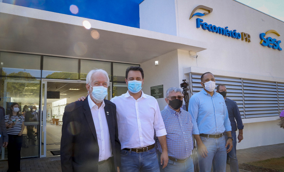 03/08/2021 Governador Carlos Massa Ratinho Junior participa da Unidade Integrada SESC/SENAC, em Nova LondrinaFoto Gilson Abreu/AEN