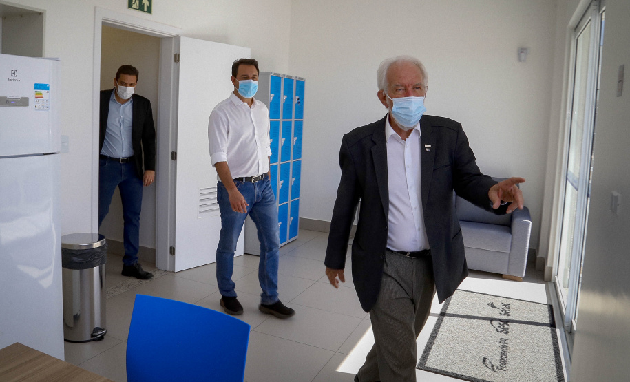 03/08/2021 Governador Carlos Massa Ratinho Junior participa da Unidade Integrada SESC/SENAC, em Nova LondrinaFoto Gilson Abreu/AEN