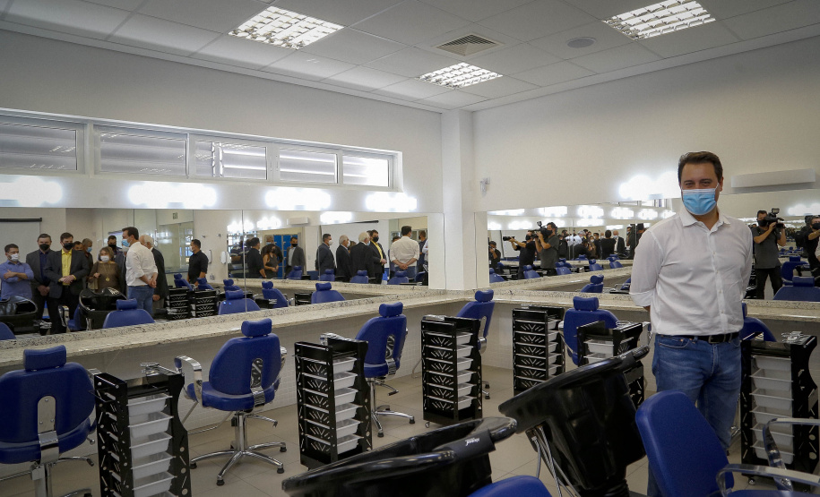 03/08/2021 Governador Carlos Massa Ratinho Junior participa da Unidade Integrada SESC/SENAC, em Nova LondrinaFoto Gilson Abreu/AEN