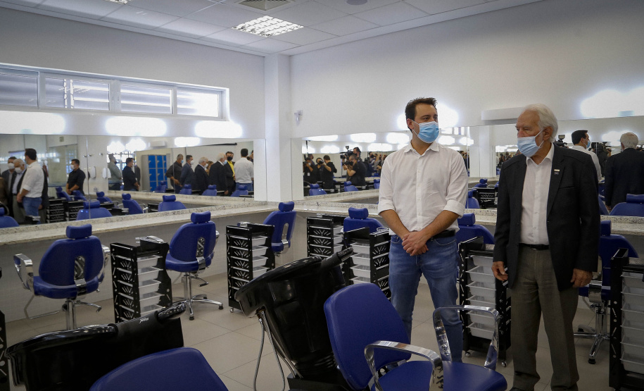 03/08/2021 Governador Carlos Massa Ratinho Junior participa da Unidade Integrada SESC/SENAC, em Nova LondrinaFoto Gilson Abreu/AEN