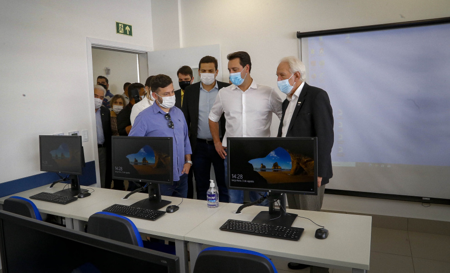 03/08/2021 Governador Carlos Massa Ratinho Junior participa da Unidade Integrada SESC/SENAC, em Nova LondrinaFoto Gilson Abreu/AEN