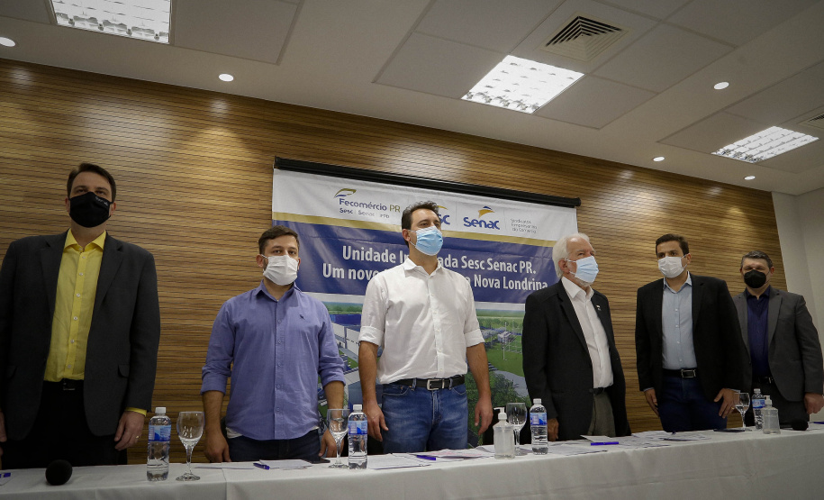 03/08/2021 Governador Carlos Massa Ratinho Junior participa da Unidade Integrada SESC/SENAC, em Nova LondrinaFoto Gilson Abreu/AEN