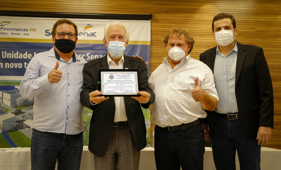 03/08/2021 Governador Carlos Massa Ratinho Junior participa da Unidade Integrada SESC/SENAC, em Nova LondrinaFoto Gilson Abreu/AEN
