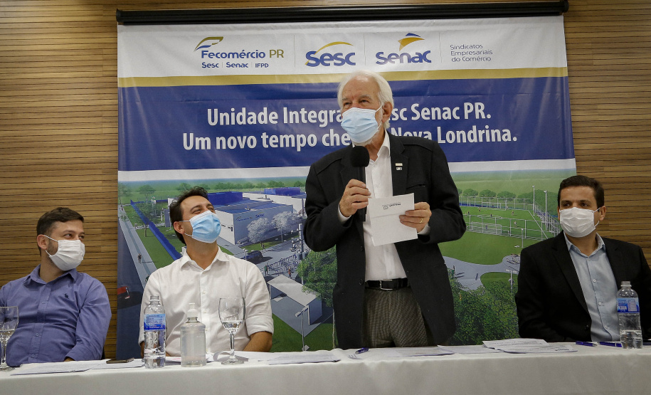 03/08/2021 Governador Carlos Massa Ratinho Junior participa da Unidade Integrada SESC/SENAC, em Nova LondrinaFoto Gilson Abreu/AEN