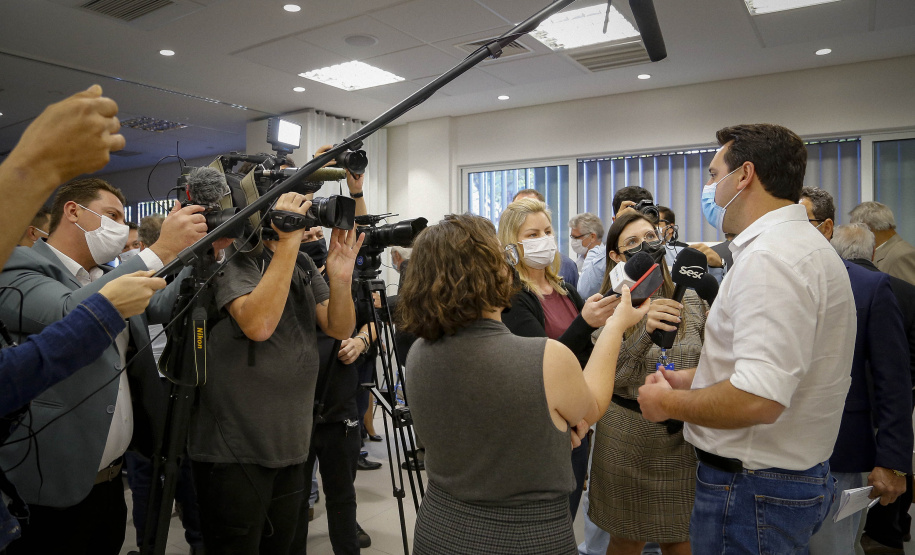 03/08/2021 Governador Carlos Massa Ratinho Junior participa da Unidade Integrada SESC/SENAC, em Nova LondrinaFoto Gilson Abreu/AEN