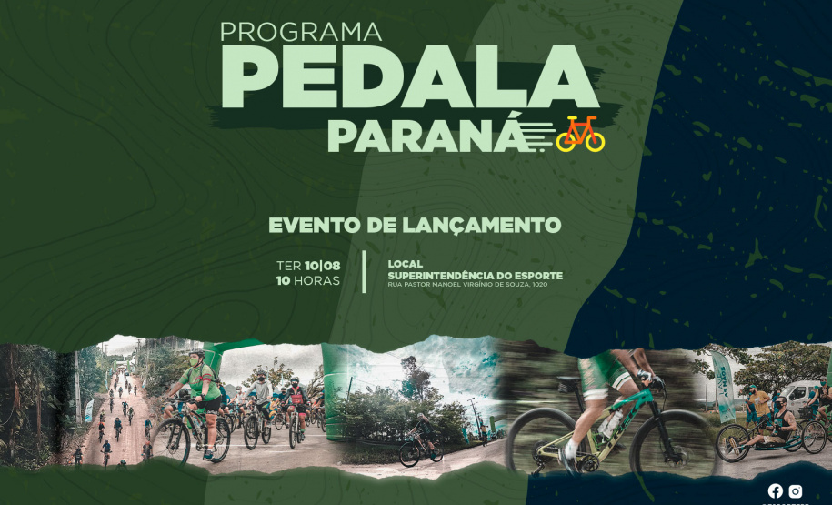 Lançamento do Pedala Paraná será no próximo dia 10 com a previsão de 80 ciclorrotas
Arte Paraná Esporte