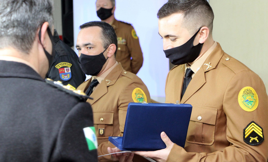 Formatura curso de Sargentos. 192 policiais militares concluem Curso de Sargentos 2021. Foto: PMPR