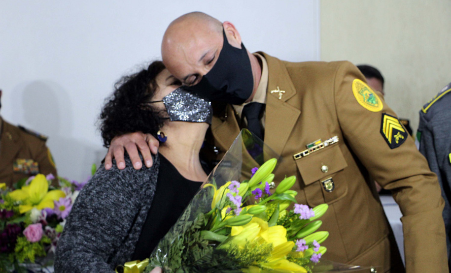 Formatura curso de Sargentos. 192 policiais militares concluem Curso de Sargentos 2021. Foto: PMPR