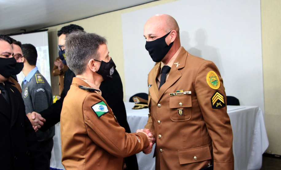 Formatura curso de Sargentos. 192 policiais militares concluem Curso de Sargentos 2021. Foto: PMPR