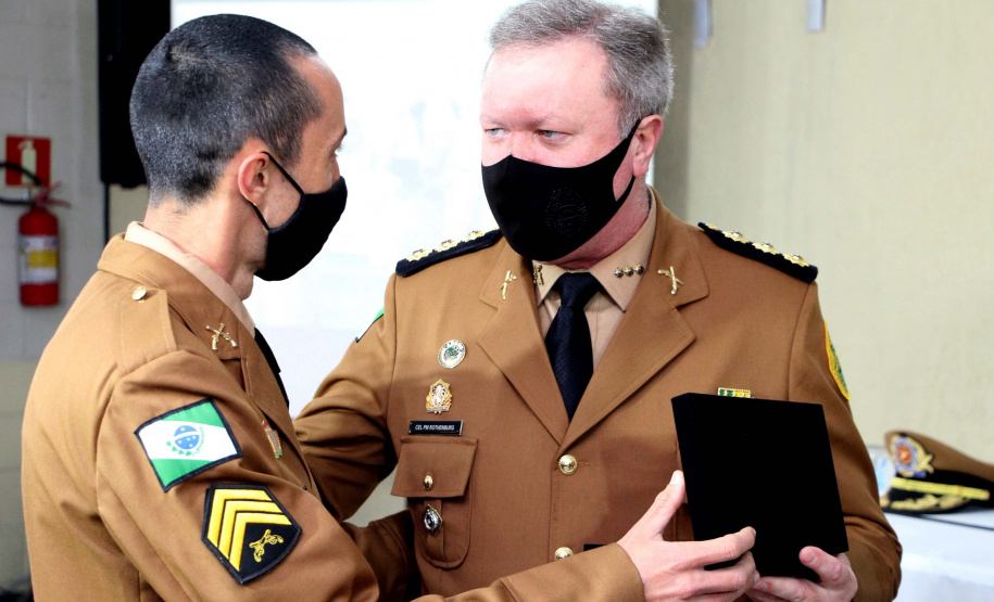 Formatura curso de Sargentos. 192 policiais militares concluem Curso de Sargentos 2021. Foto: PMPR