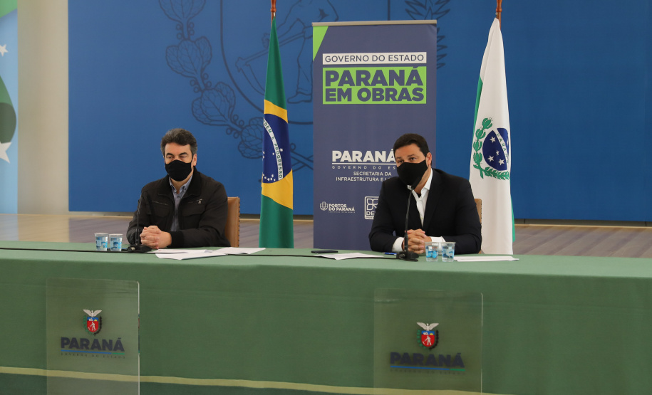 O secretário de Infraestrutura e Logística, Sandro Alex, atende a imprensa nesta quinta-feira (5) para esclarecer a nova modelagem das concessões de rodovias do Paraná.   05/08/2021. Foto: Geraldo Bubniak/AEN