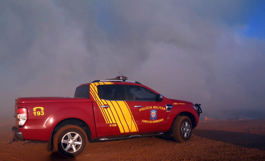 A estiagem severa que atinge o Paraná, aliada ao clima seco característico da estação e a vegetação ressecada por causa das geadas acendem um alerta no Estado para a ocorrência de incêndios florestais, com risco muito alto em todas as regiões.Foto:Gilson Abreu/AEN