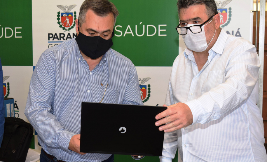 O Governo do Estado vai entregar 1.509 computadores para todas as unidades vinculadas à Secretaria de Estado da Saúde (Sesa), sendo 1.359 máquinas padrão desktop e 150 notebook?s.  -  Curitiba, 09/08/2021  -  Foto: Américo Antonio/SESA