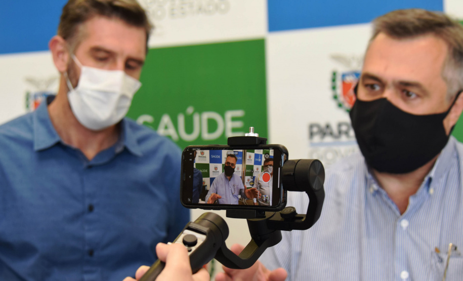 O Governo do Estado vai entregar 1.509 computadores para todas as unidades vinculadas à Secretaria de Estado da Saúde (Sesa), sendo 1.359 máquinas padrão desktop e 150 notebook?s.  -  Curitiba, 09/08/2021  -  Foto: Américo Antonio/SESA