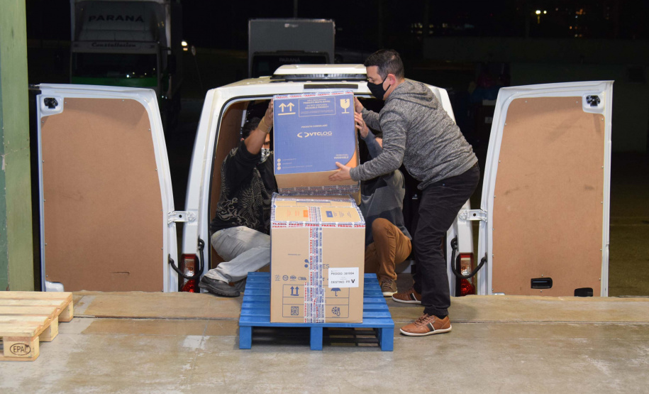 Com novo lote da Pfizer, Paraná recebe todas as 209,1 mil doses desta segunda. Foto: Américo Antonio/SESA