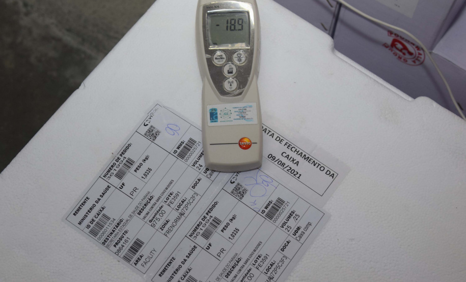 Com novo lote da Pfizer, Paraná recebe todas as 209,1 mil doses desta segunda. Foto: Américo Antonio/SESA