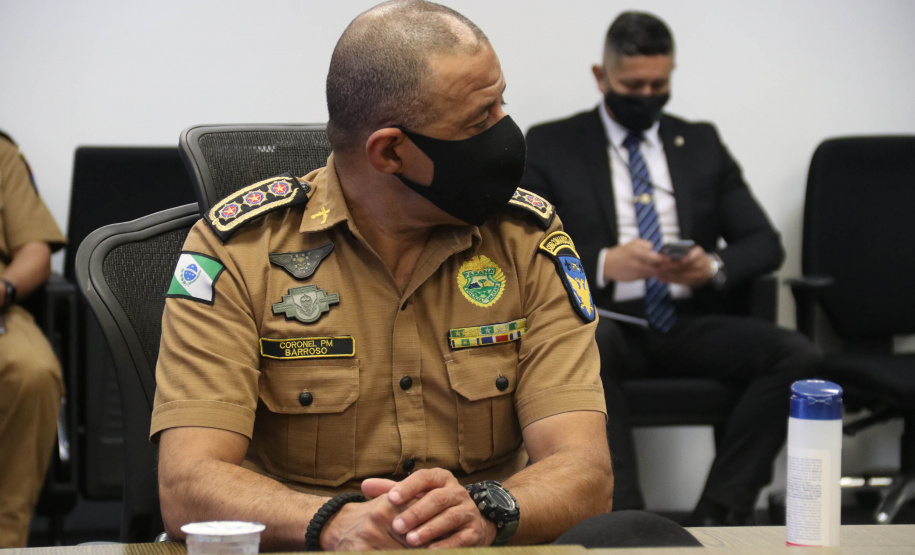 A Secretaria da Segurança Pública do Paraná (Sesp) recebeu, na manhã desta segunda-feira (09/08), a visita do Secretário de Operações Integradas (SEOPI) do Ministério da Justiça, Alfredo de Souza Lima Coelho Carrijo, para conhecer a estrutura da Pasta e fazer uma reunião técnica com intuito de reforçar a integração com o estado do Paraná. - Curitiba, 09/08/2021  -  Foto: SESP-PR