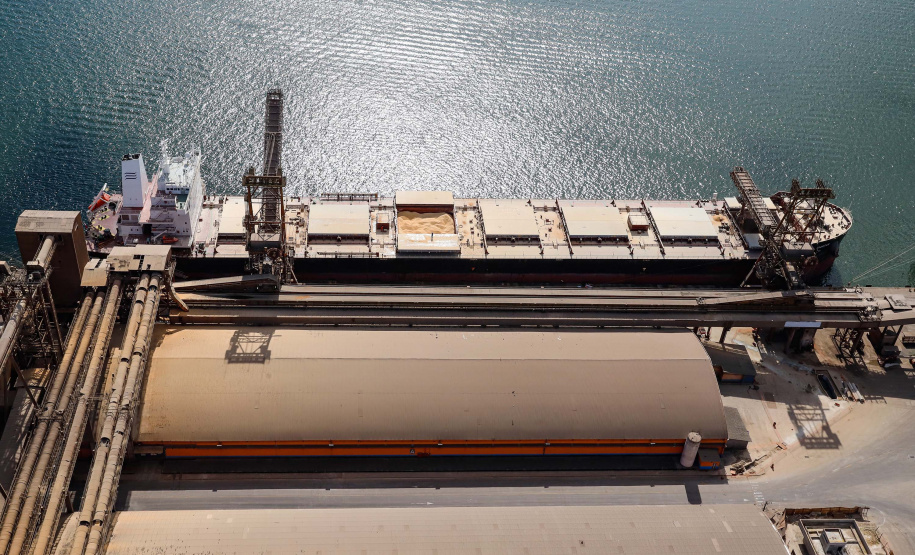 Corredor de Exportação do Porto de Paranaguá registra alta de 6% em julho. Foto: Rodrigo Felix Leal/SEIL