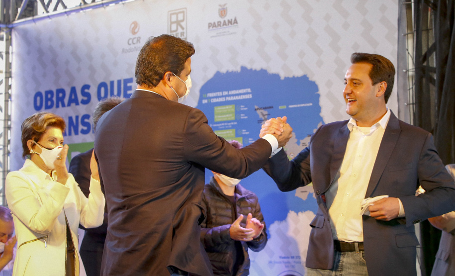 10.08.20201 Governador Carlos Massa Ratinho Junior inaugura o Viaduto do Sabará, em Ponta Grossa.
Foto Gilson Abreu/AEN