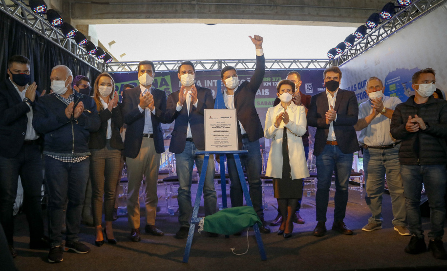 10.08.20201 Governador Carlos Massa Ratinho Junior inaugura o Viaduto do Sabará, em Ponta Grossa.
Foto Gilson Abreu/AEN