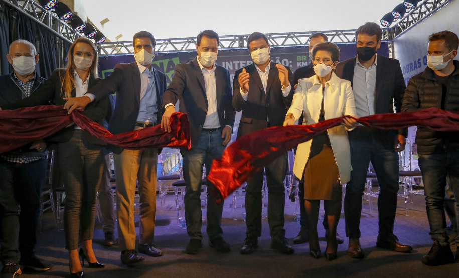10.08.20201 Governador Carlos Massa Ratinho Junior inaugura o Viaduto do Sabará, em Ponta Grossa.
Foto Gilson Abreu/AEN